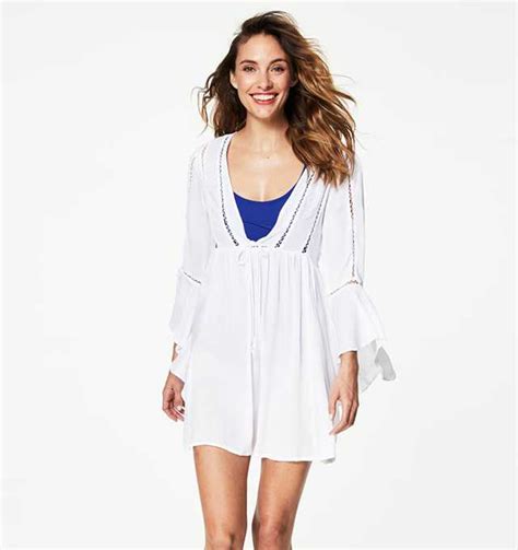 Team it up with a chic black see-through cover-up in crochet for the ultimate sensational vibe. . Beach cover ups macys